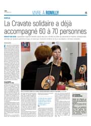 La Cravate solidaire a déjà accompagné 60 à 70 personnes, à Romilly