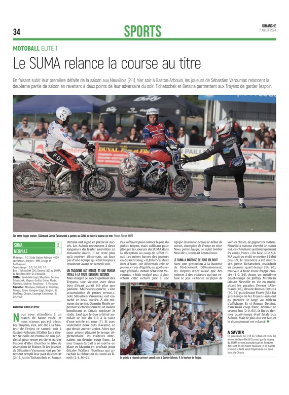 le SUMA relance la course au titre