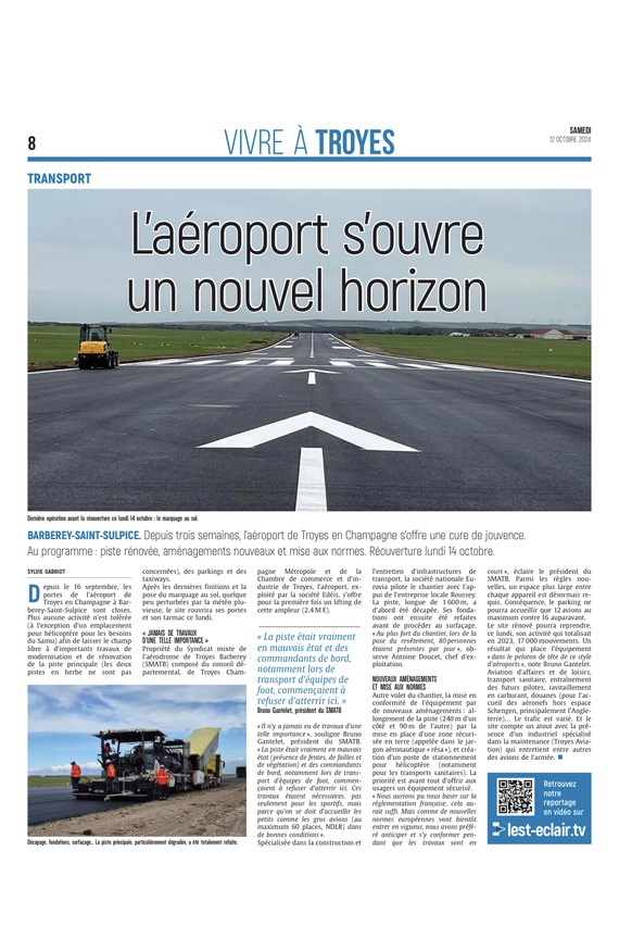 L’aéroport de Troyes en Champagne s’ouvre un nouvel horizon