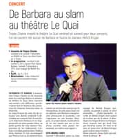 De Barbara au slam chez nos Aubassadeurs du théâtre du Quai.