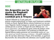 Boxe : un Argentin sur la route de Raphaël Monny