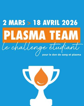 PLASMA TEAM de nos Aubassadeurs de l'Etablissement Français du Sang