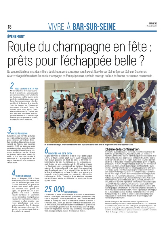 Route du champagne en fête : Prêts pour l'échappée belle ?