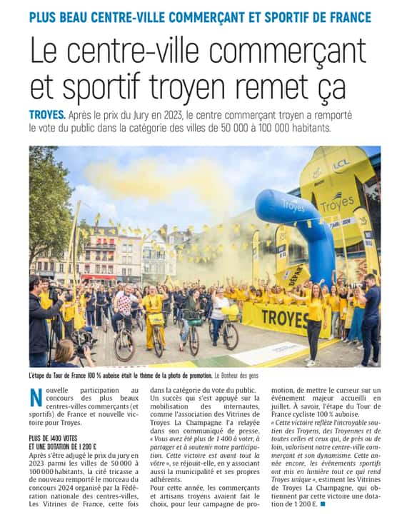 Le centre-ville commerçant (et sportif) troyen remet ça...