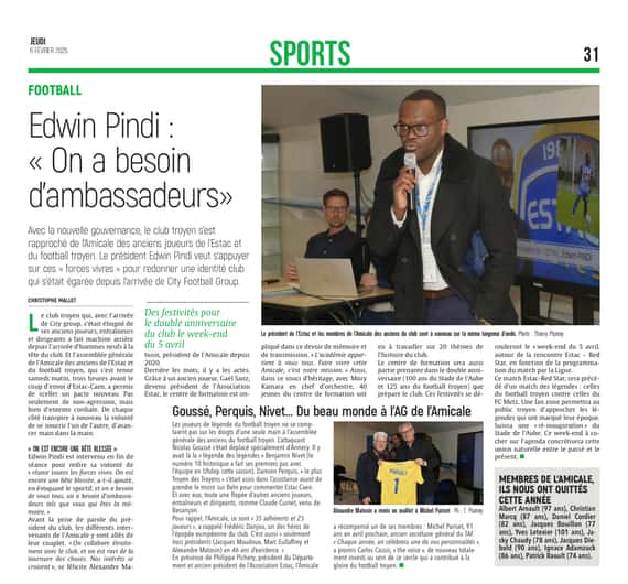 Edwin Pindi« On a besoin d’ambassadeurs ».