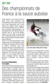 Des Championnats de France de jet ski à la sauce auboise