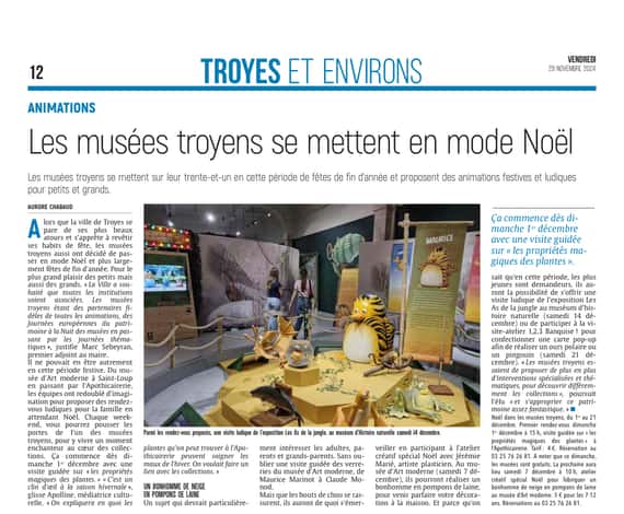 Les musées troyens se mettent en mode Noël