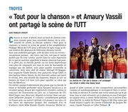 « Tout pour la chanson » et Amaury Vassili ont partagé la scène de l’UTT