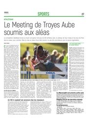 Le Meeting de Troyes Aube soumis aux aléas