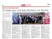 Les Aubois qui participeront à la haie d’honneur de la flamme