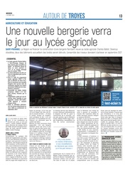 Une nouvelle bergerie au lycée agricole de Saint-Pouange