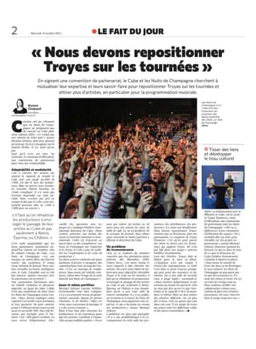 Nous devons repositionner Troyes sur les tournées