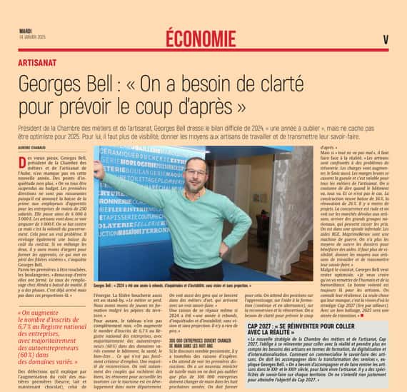 Georges Bell : « On a besoin de clarté pour prévoir le coup d’après »