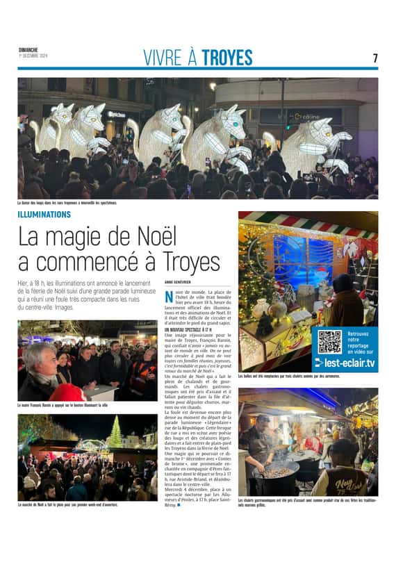 La magie des fêtes a commencé à Troyes