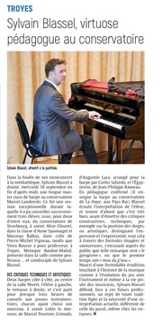 JUST CLASSIK FESTIVAL : Sylvain Blassel, virtuose pédagogue au conservatoire