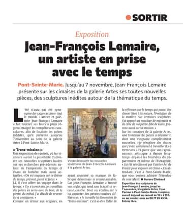 Pépite Arts Visuels : Jean-François Lemaire, un artiste en prise avec le temps