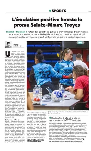 L'émulation positive booste le promu Sainte-Maure Troyes