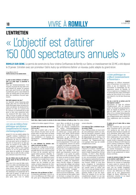 « L’objectif, c’est d’attirer 150 000 spectateurs annuels »