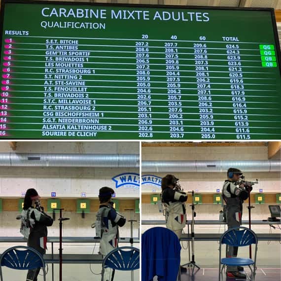 Nos Pépites Aubassadeurs de tir de Sainte Savine aux Championnats de France.