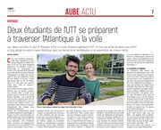 Deux étudiants de l’UTT se préparent à traverser l’Atlantique à la voi