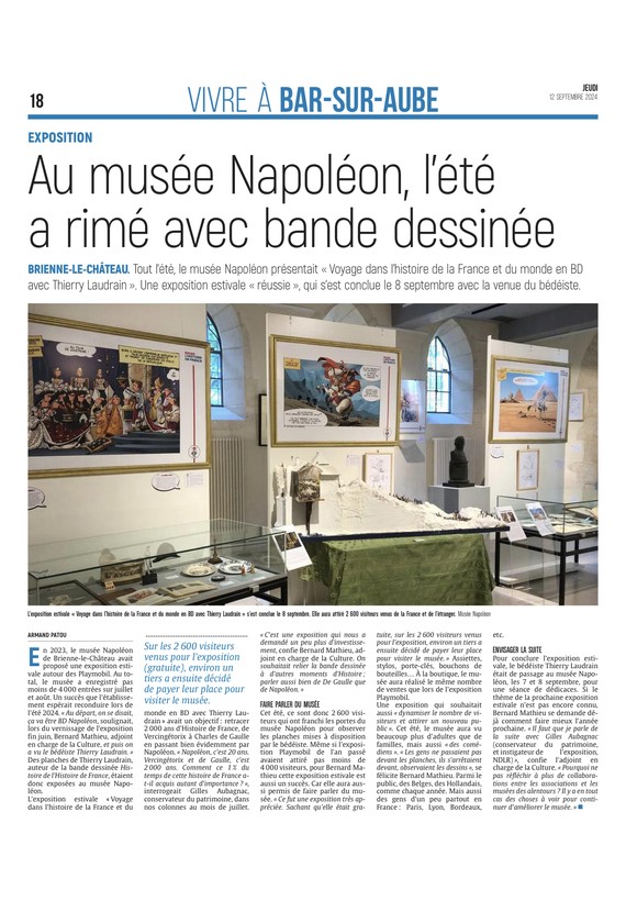 L’été a rimé avec bande dessinée au musée Napoléon