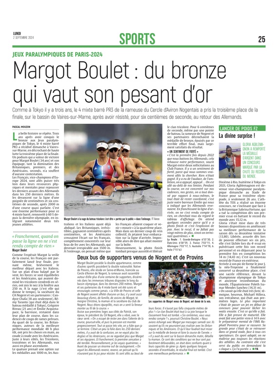 L’Auboise, Margot Boulet, décroche la médaille de bronze