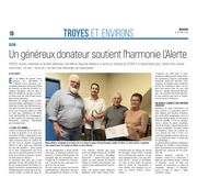 À Troyes, un généreux donateur soutient l’harmonie l’Alerte