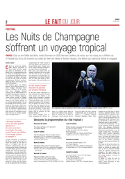 Les Nuits de Champagne s’offrent un voyage tropical