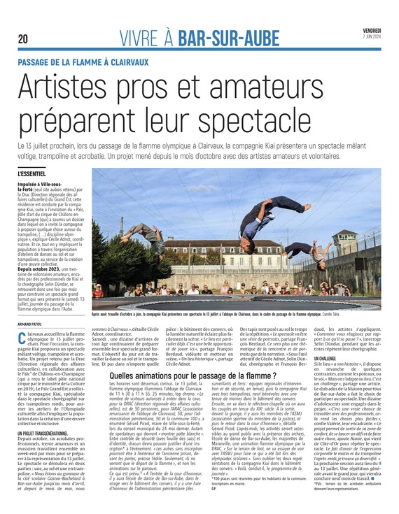 À Clairvaux, artistes amateurs et professionnels se préparent