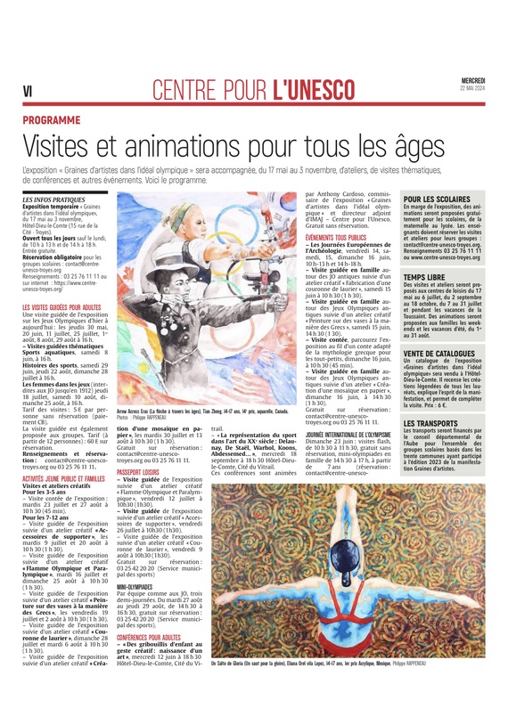 Tout savoir sur IMAJ et l'expo Graines d'artistes dans l'idéal olympique.