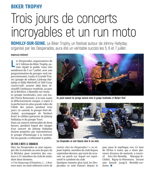 Trois jours de concerts incroyables et un run moto