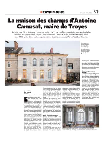 La maison des champs d’Antoine Camusat, maire de Troyes