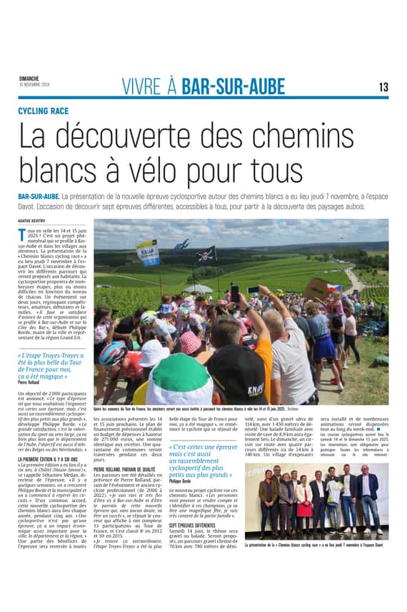 Tout savoir sur la « Chemins blancs cycling race » organisée dans l’Aube