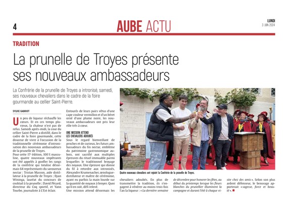 La prunelle de Troyes présente ses nouveaux ambassadeurs