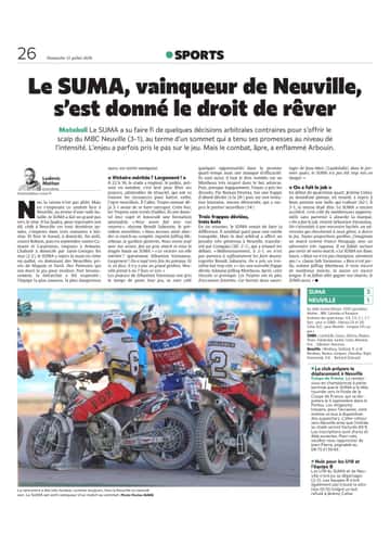 Le SUMA, vainqueur de Neuville, s’est donné le droit de rêver