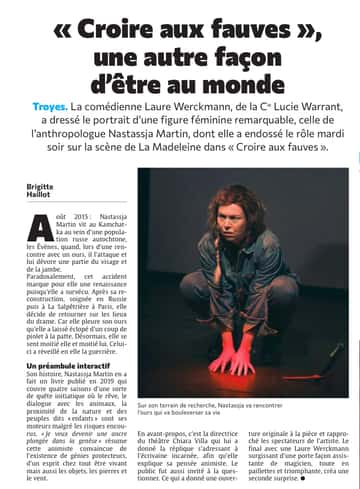 « Croire aux fauves » : figure dansée de femme au Théâtre de La Madeleine