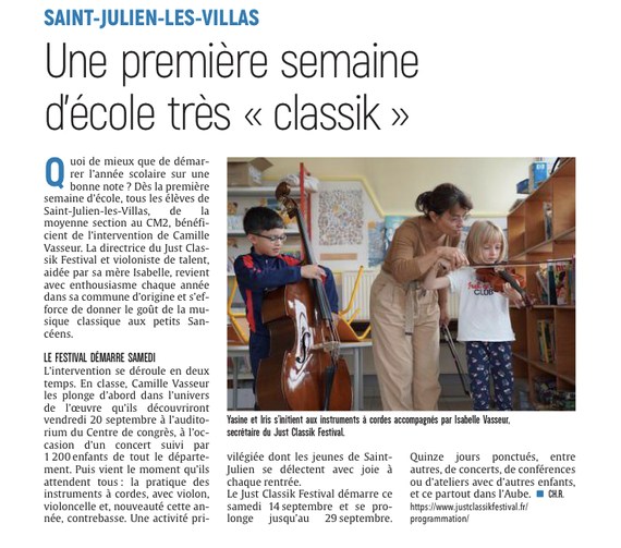 Une première semaine d'école très Classik