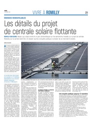 Les détails du projet de la centrale solaire flottante.