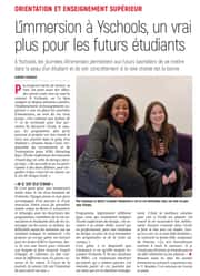 Journées d’immersion à Yschools un vrai plus pour les futurs étudiants !