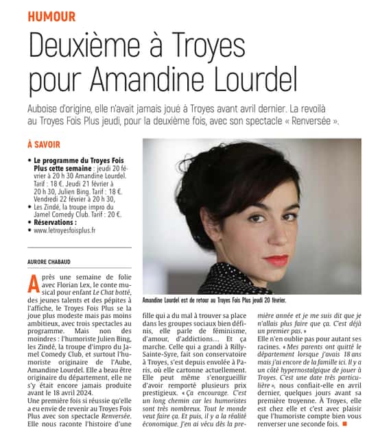 Le Troyes Fois PLus : Deuxième à Troyes pour Amandine Lourdel.