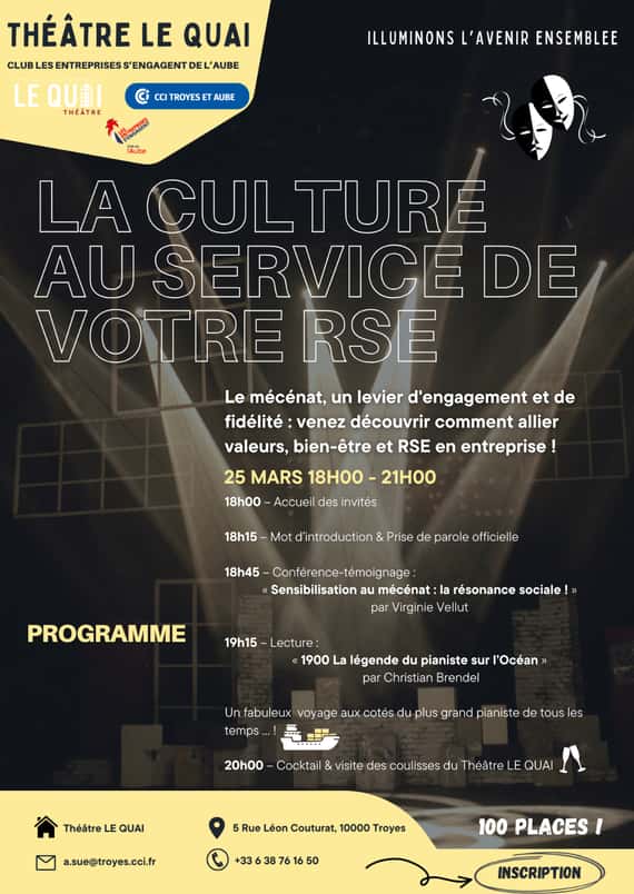 La culture au service de votre RSE au Théâtre Le Quai.