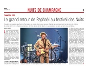 Le grand retour de Raphaël au festival des Nuits de Champagne