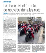 Les pères Noël à moto de nouveau dans les rues.