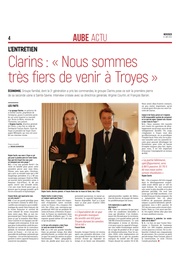 Clarins : « Nous sommes très fiers de venir à Troyes »