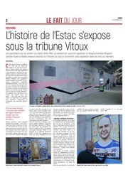 L’histoire de l’Estac s’expose sous la tribune Vitoux