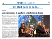 Avec les musiciens de L’Alerte, un concert animé et dessiné à Troyes