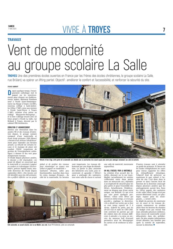 À l’école La Salle à Troyes, on ne lésine pas sur les travaux