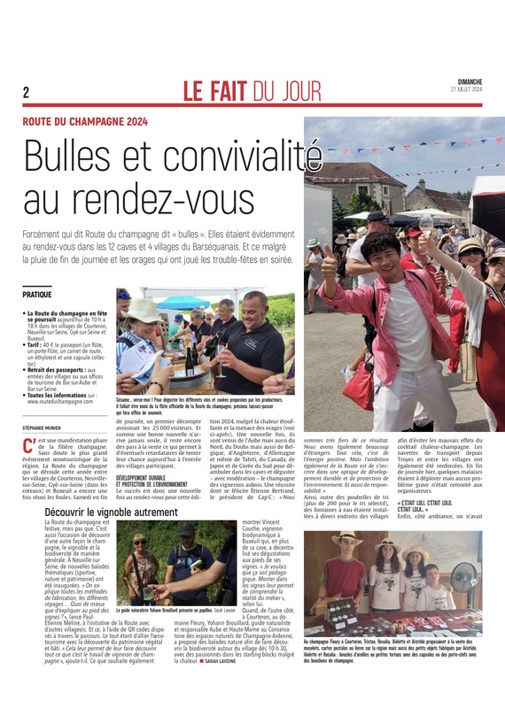 Bulles et convivialité au rendez-vous