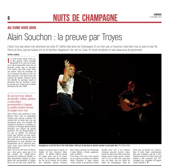 Alain Souchon, la preuve par Troyes