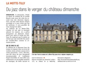 Du jazz dans le verger du château de La Motte-Tilly